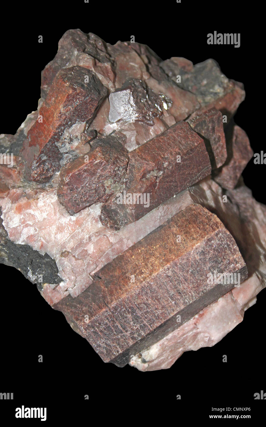 Apatite - un gruppo di minerali di fosfato Foto Stock
