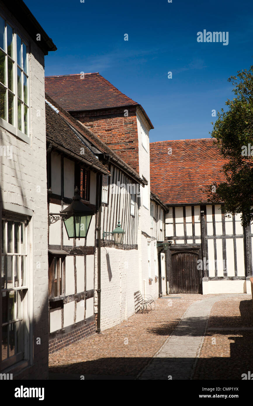 Regno Unito, Inghilterra, Worcestershire, Worcester, La Commanderie cortile Foto Stock