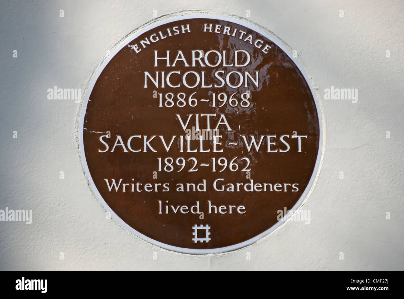 English Heritage marcatura di placca una casa di Harold Nicolson e vita sackville-west, Ebury Street a Londra, Inghilterra Foto Stock