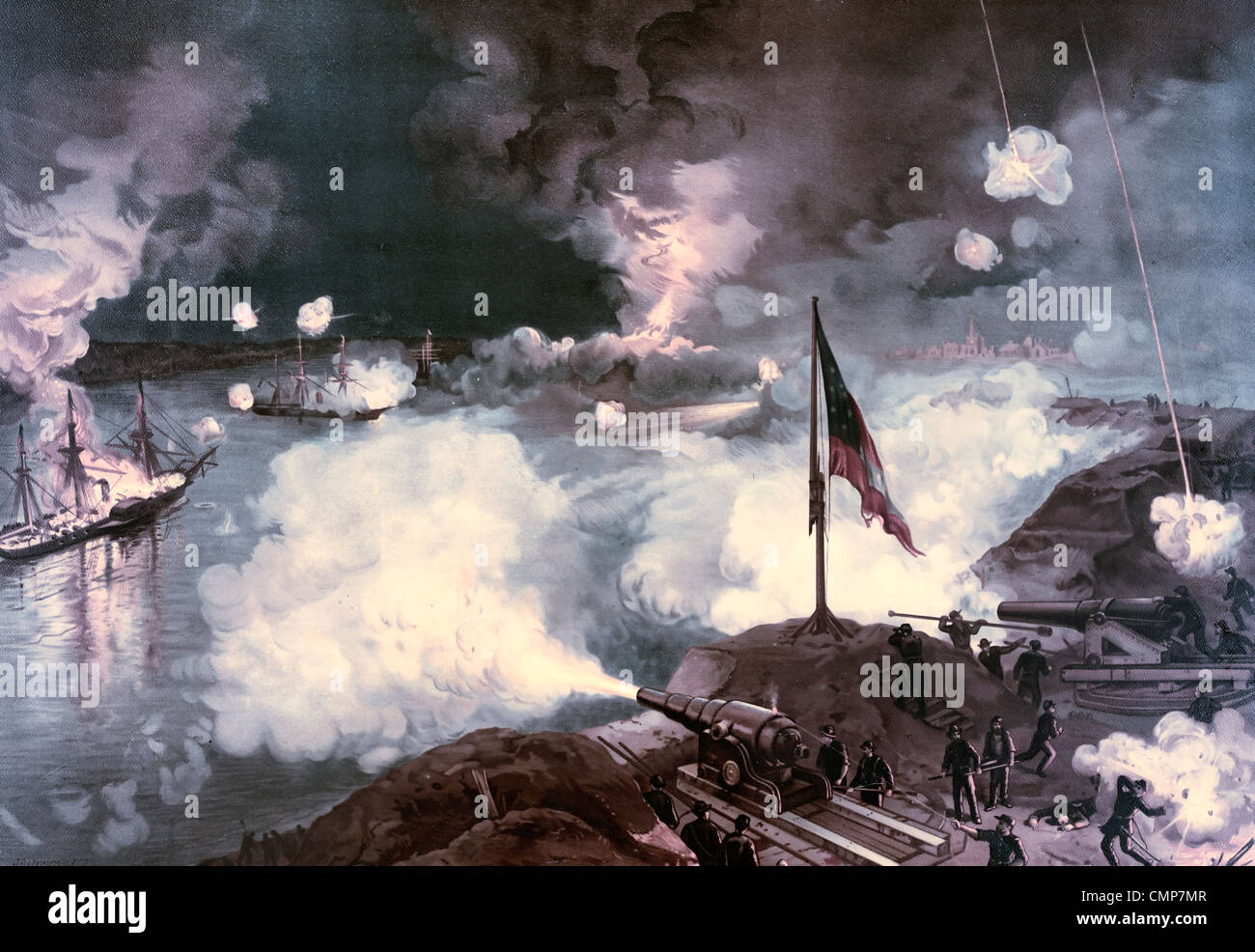 Battaglia di Port Hudson 21 Maggio al 9 Luglio 1863 Foto Stock