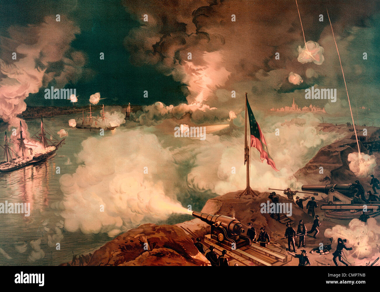 Battaglia di Port Hudson 21 Maggio al 9 Luglio 1863 Foto Stock