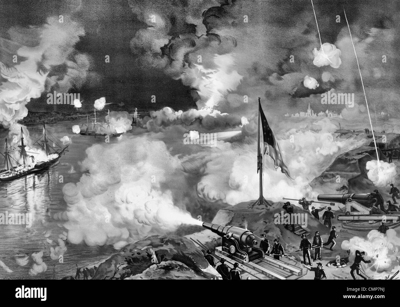 Battaglia di Port Hudson 21 Maggio al 9 Luglio 1863 Foto Stock
