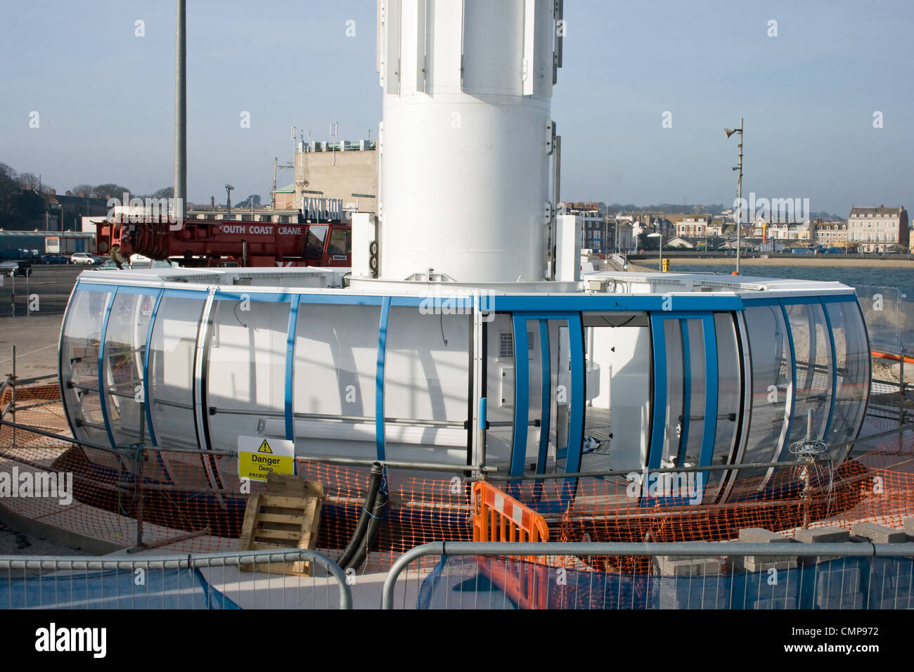 Weymouth Sea life tower in costruzione. Foto Stock