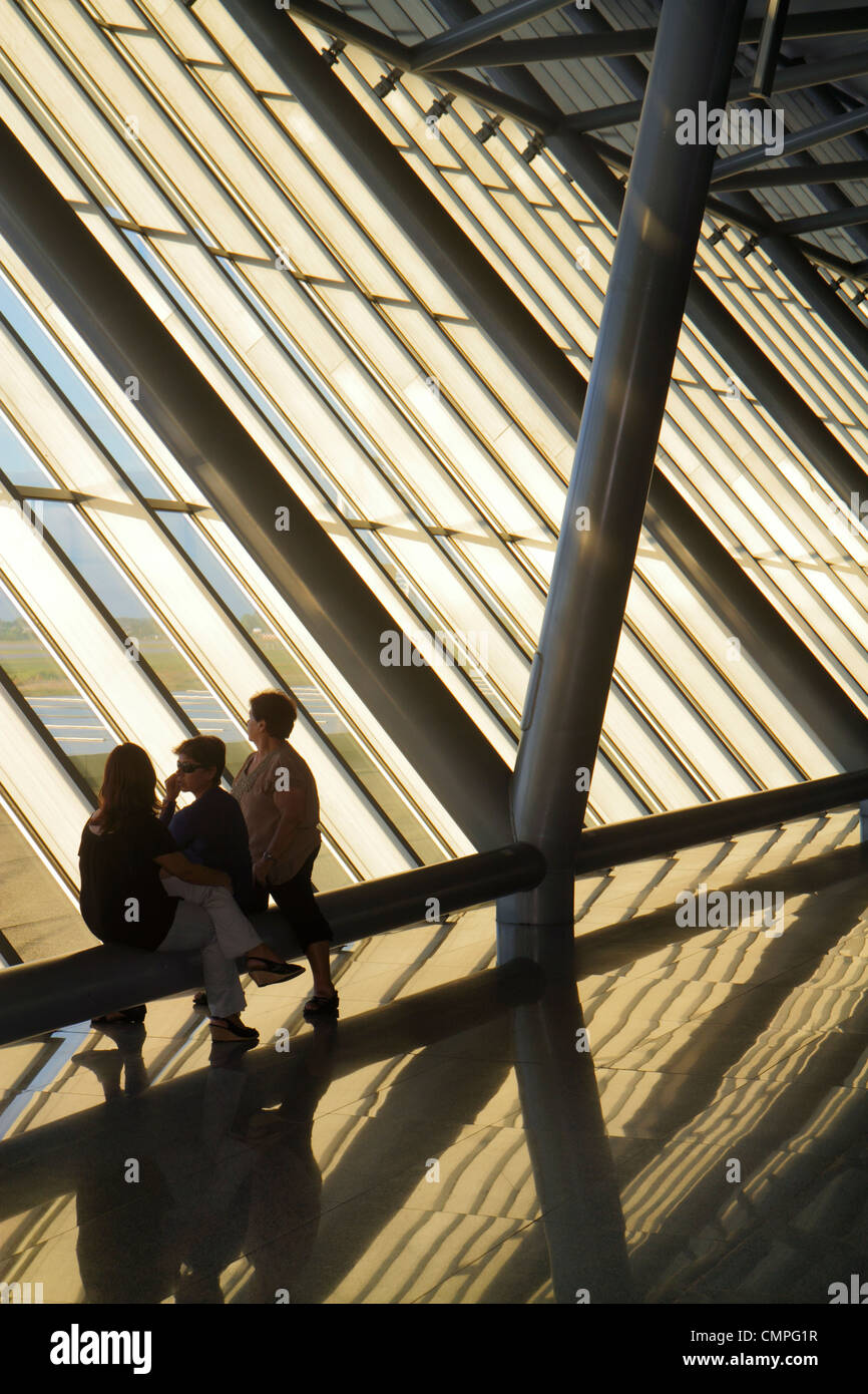 Uruguay,Montevideo,Carrasco General Cesáreo L. Berisso International Airport,MVD,Nuevo,nuovo Terminal,partenza,architettura pluripremiata,Rafael Viñoly Foto Stock