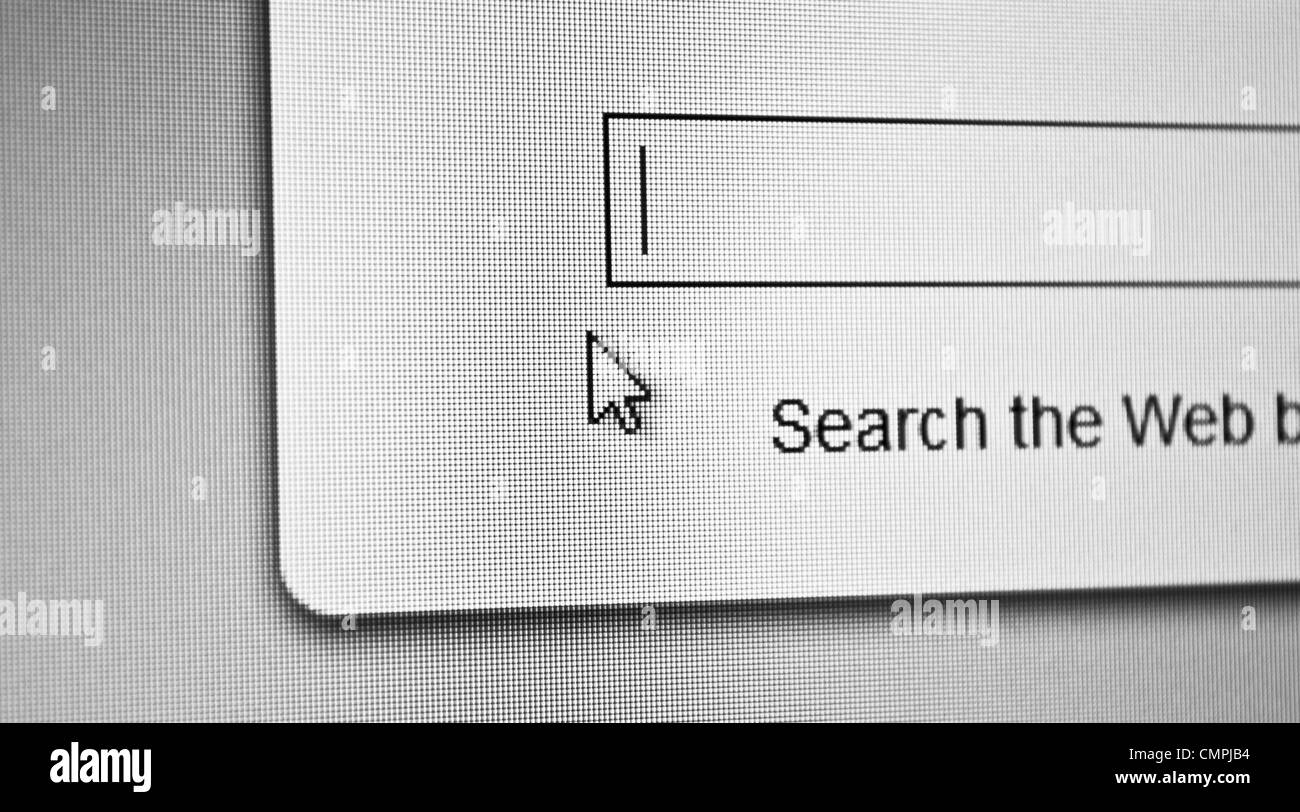 Ricerca Internet immagine concettuale Foto Stock