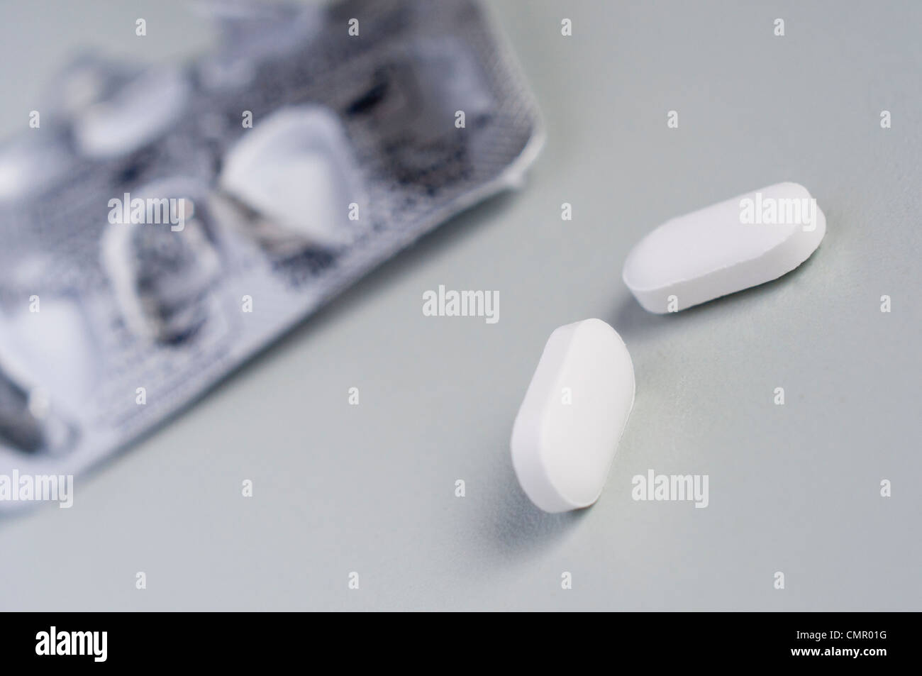 Pillola generica tablet medicazione per il sollievo dal dolore. Foto Stock