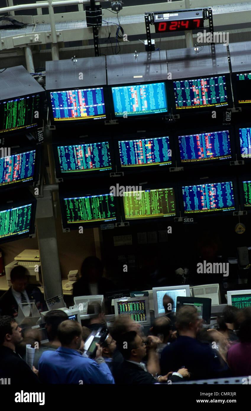 Borsa elettronica Chicago Foto Stock