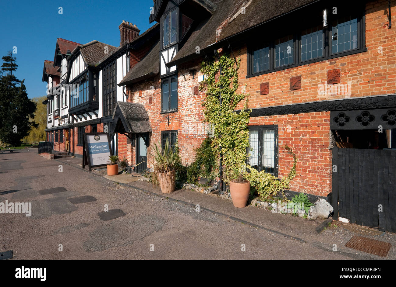 Il cigno public house, Horning, Norfolk, Inghilterra Foto Stock