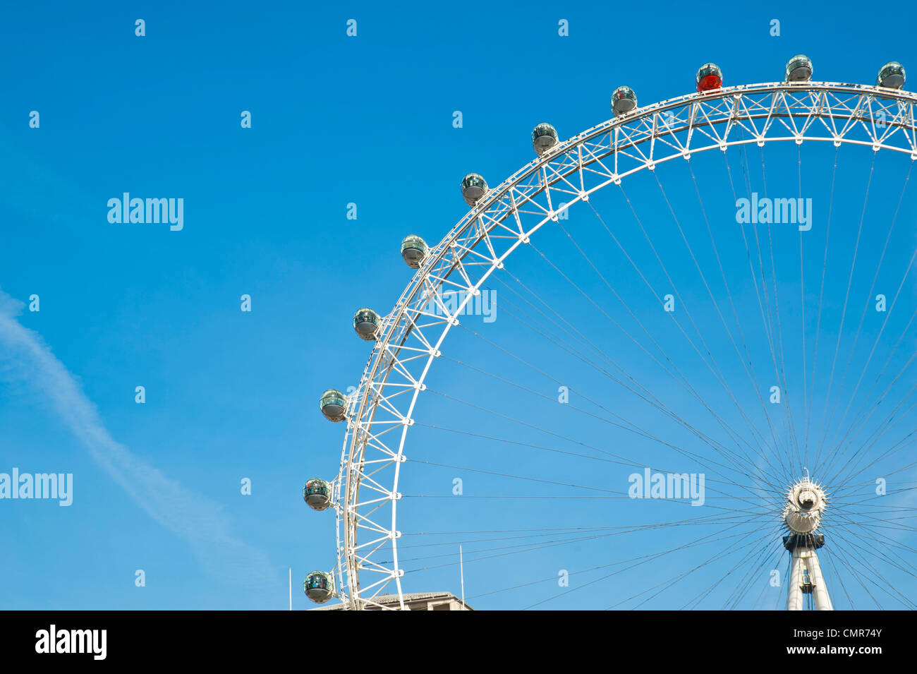 London Eye, ruota panoramica Ferris, London, Regno Unito Foto Stock