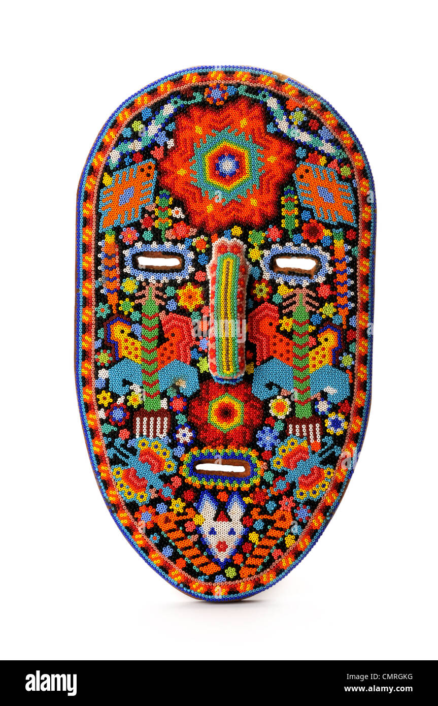 Mano a perline maschera messicana Foto Stock