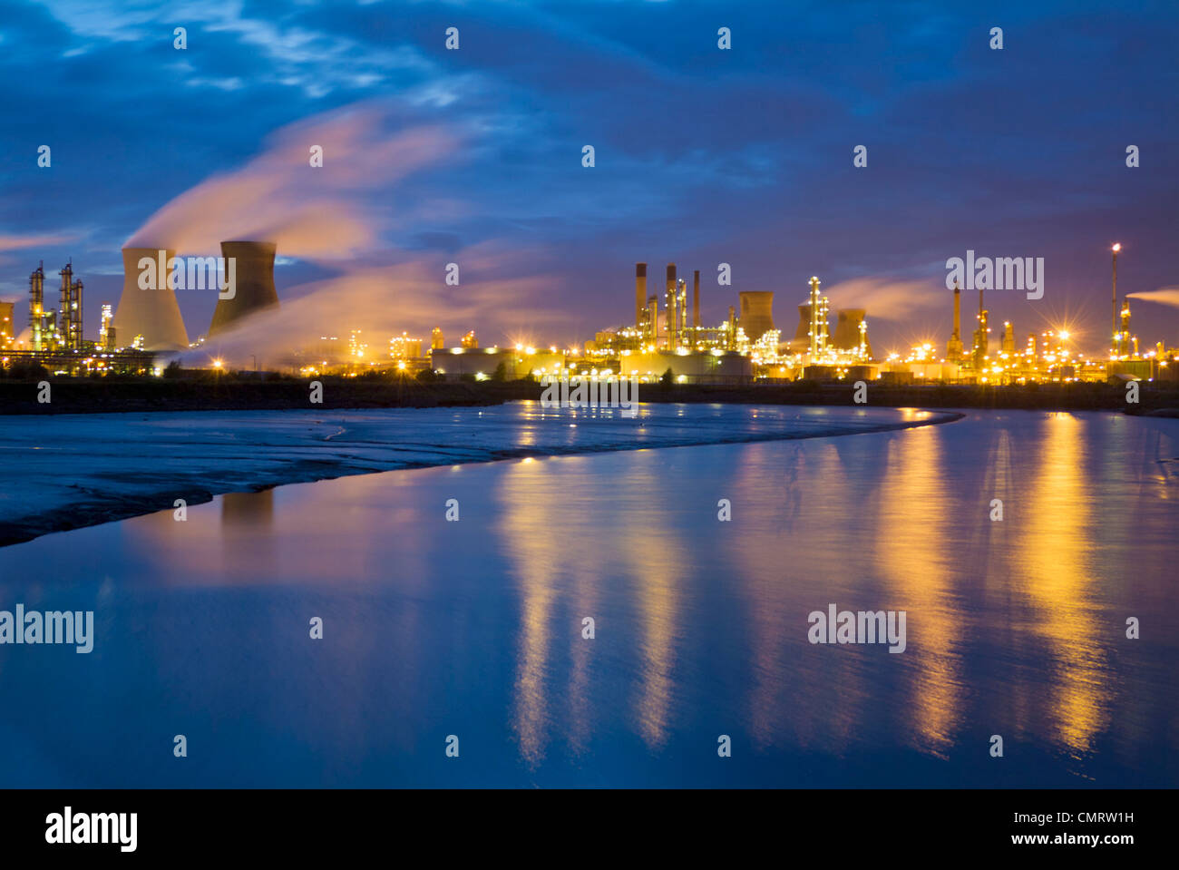 Grangemouth BP Chemical Works nei pressi di Edimburgo Lothian Scotland Regno Unito GB Europa Foto Stock