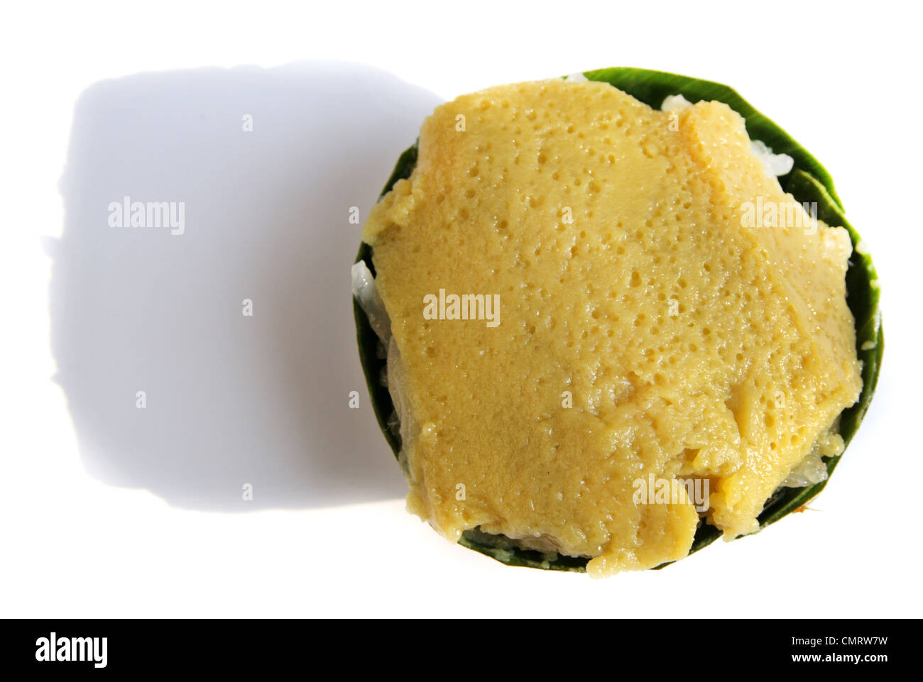 Thai dessert ,riso appiccicoso crema pasticcera Foto Stock