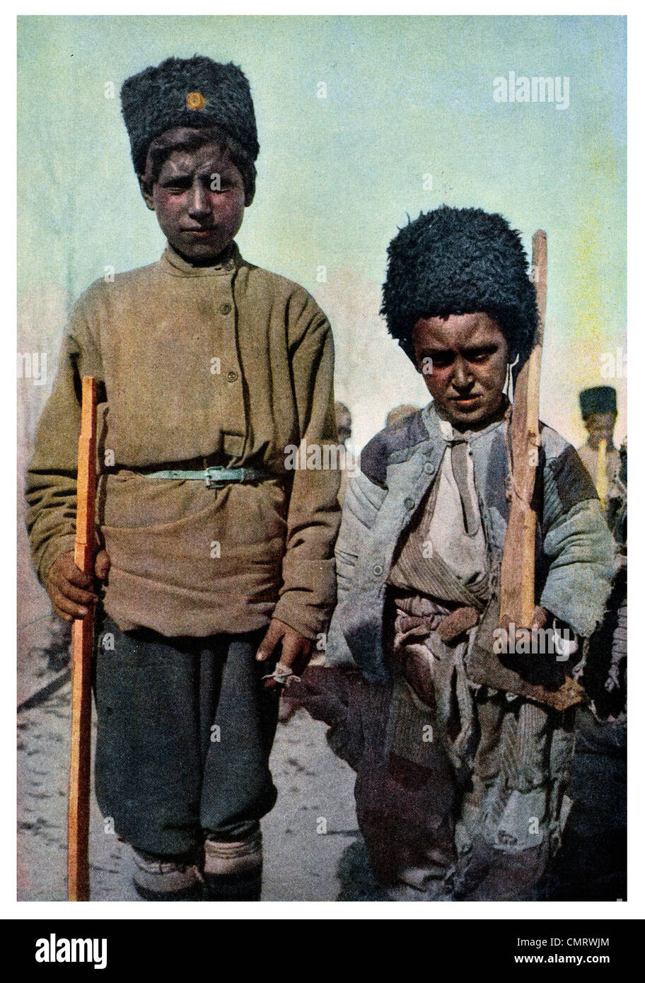 1919 Repubblica di Armenia Boy Scout Foto Stock