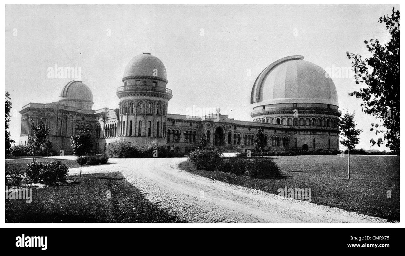 1919 Yerkes telescopio astronomico osservatorio di astronomia Williams Bay Wisconsin Foto Stock