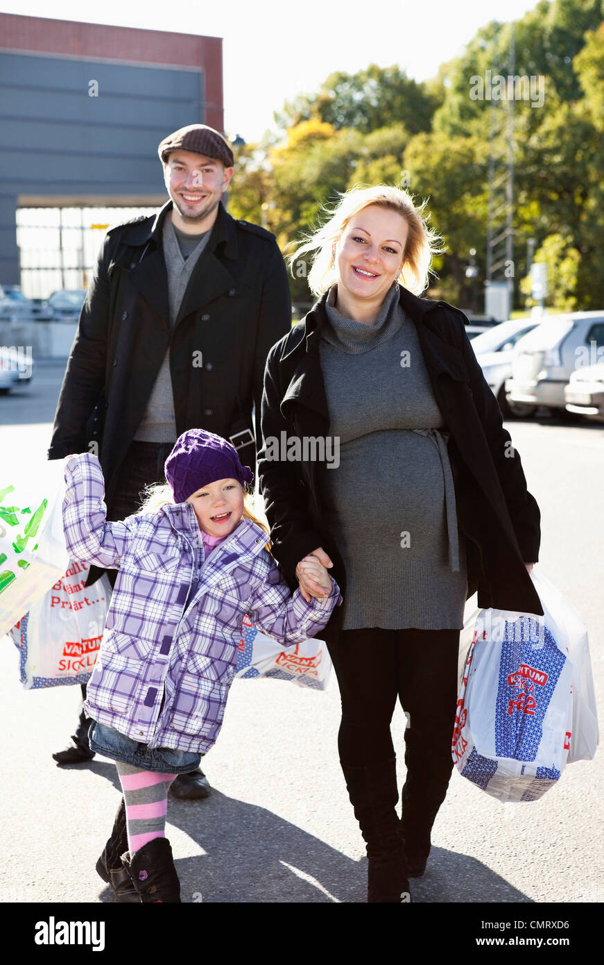 Acquisto della famiglia Foto Stock