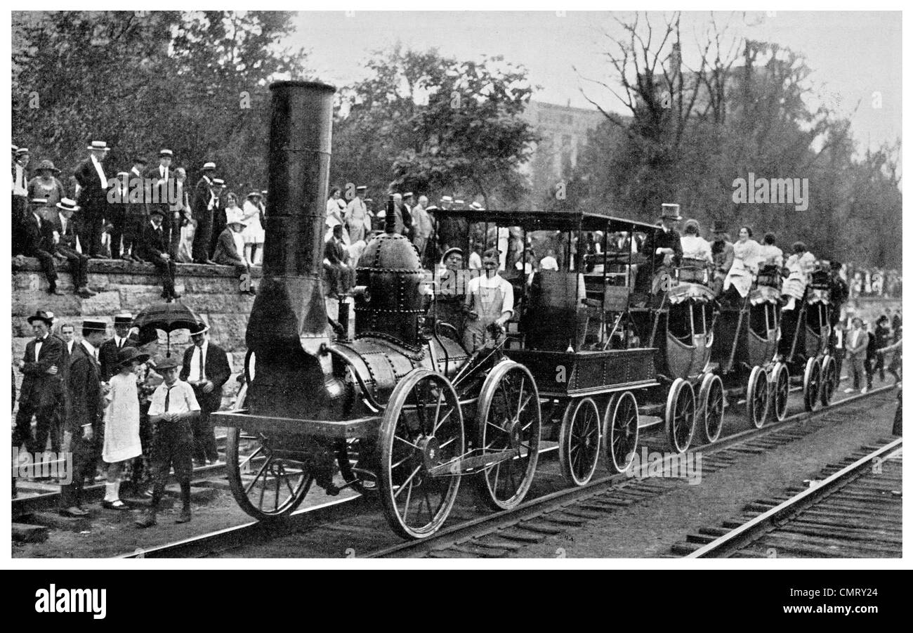 1923 De locomotiva a vapore treno ferroviario Foto Stock