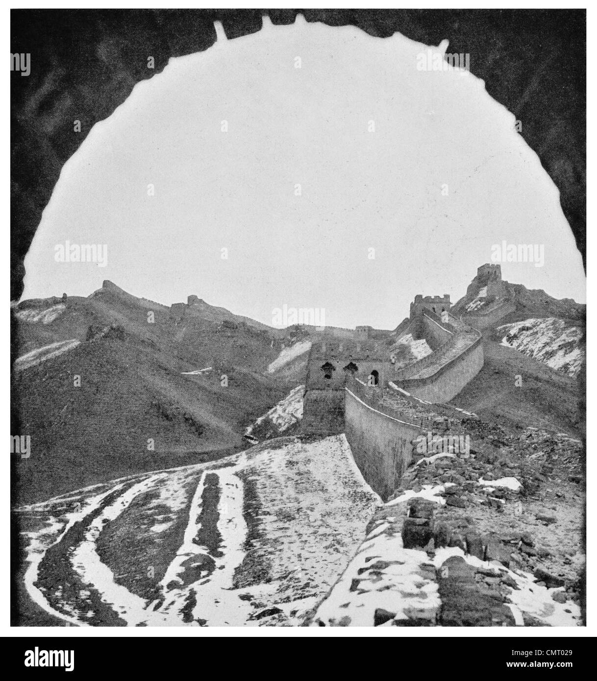 1923 La Grande Muraglia della Cina vicino Kupehkow Foto Stock