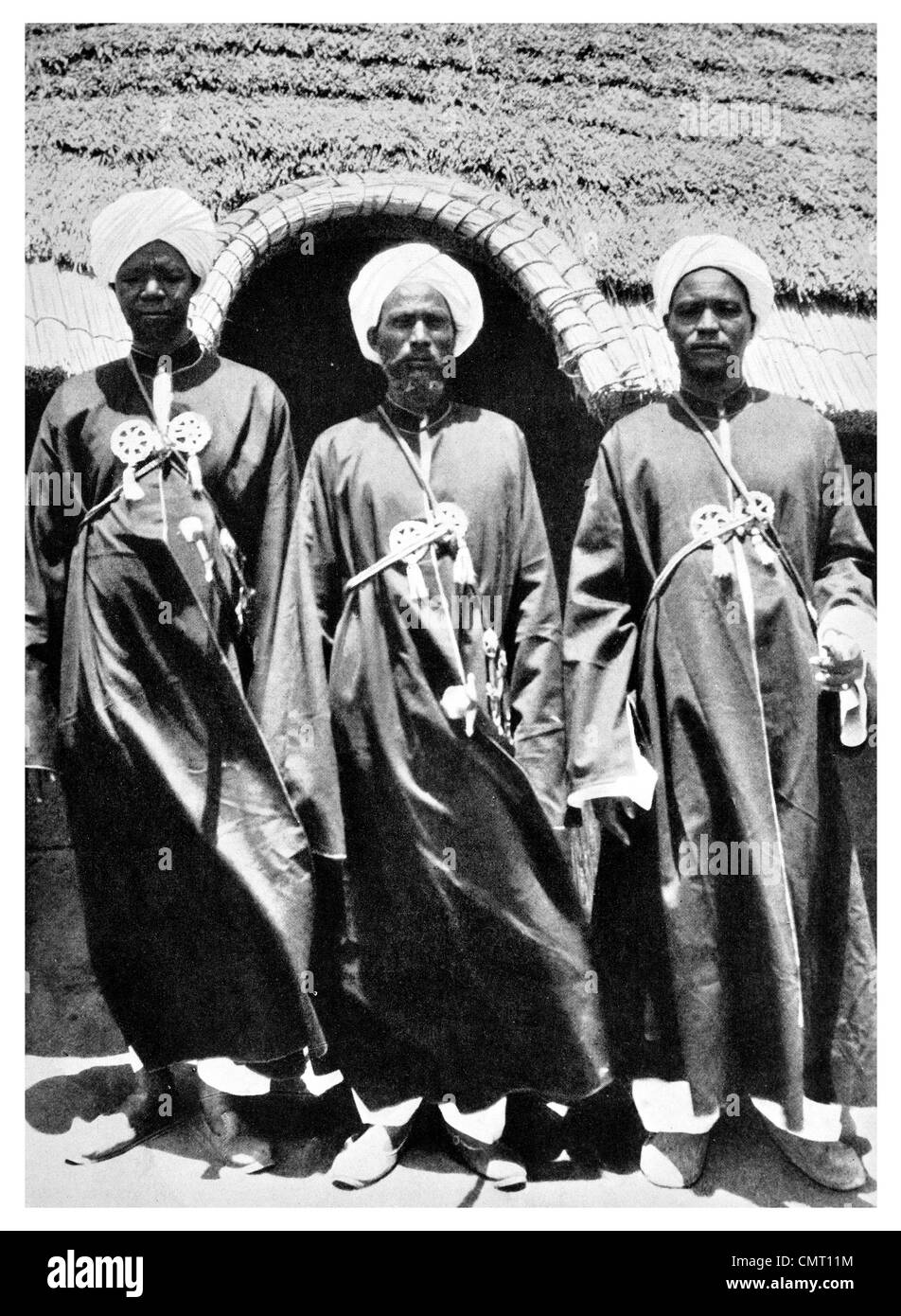 1924 Omdas e sceicchi del Sudan Darfur Foto Stock