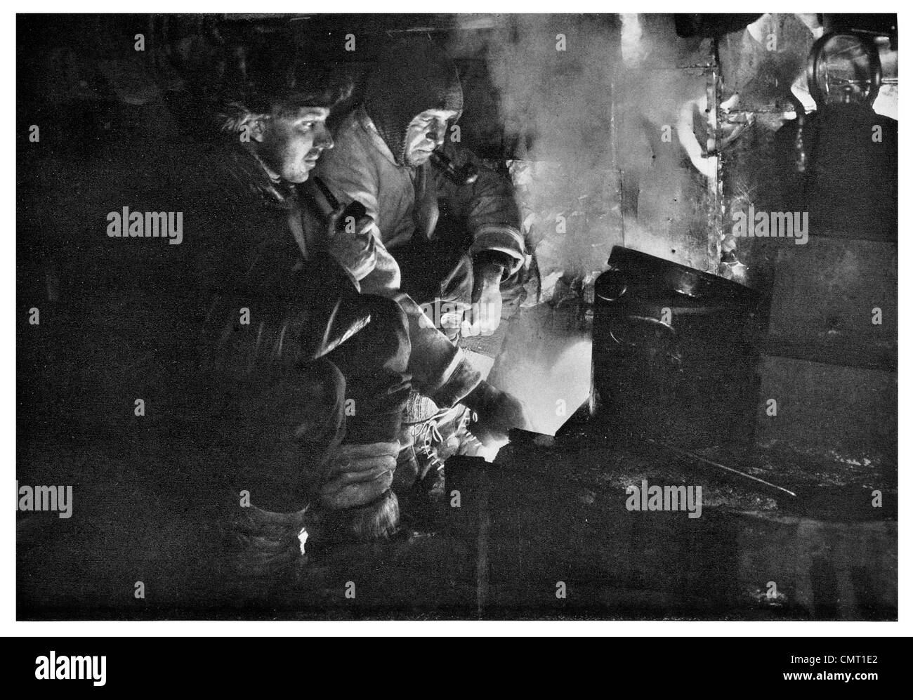 1912 Blubber stufa in Antartide Terra Nova Expedition, ufficialmente il British Antarctic Expedition Foto Stock