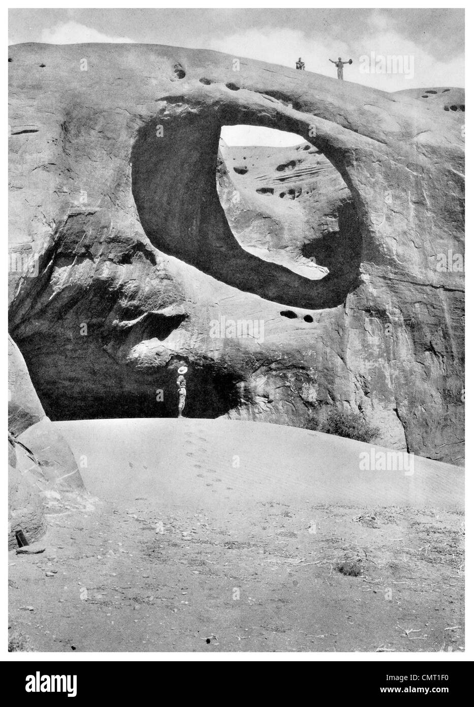 1924 Monument Valley Colorado Plateau Arizona-Utah linea di stato USA Foto Stock