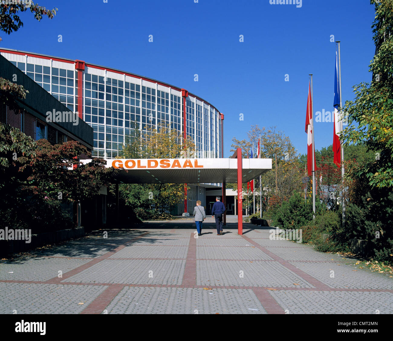 D-Dortmund, la zona della Ruhr, Westfalia, Renania settentrionale-Vestfalia, NRW, Westfalenhallen, sale di Westfalia, ingresso al Goldsaal, Event Center, multi-purpose venue Foto Stock