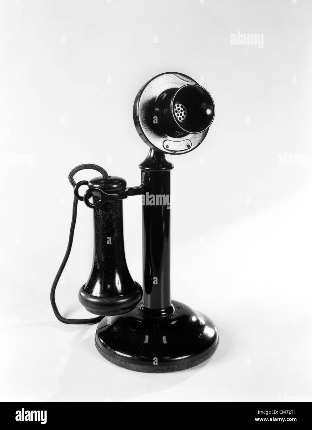 1920s close-up del montante antico candeliere telefono Foto Stock