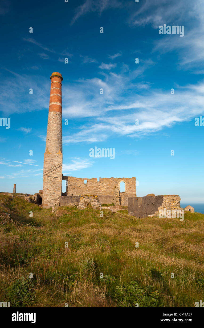 Levant miniera, Cornwall, Inghilterra, Regno Unito, Europa, parte del paesaggio minerario della Cornovaglia e del Devon occidentale del Patrimonio Mondiale UNESCO Foto Stock