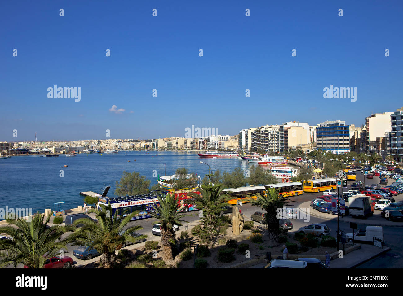 Sliema Malta Europa mediterranea Foto Stock