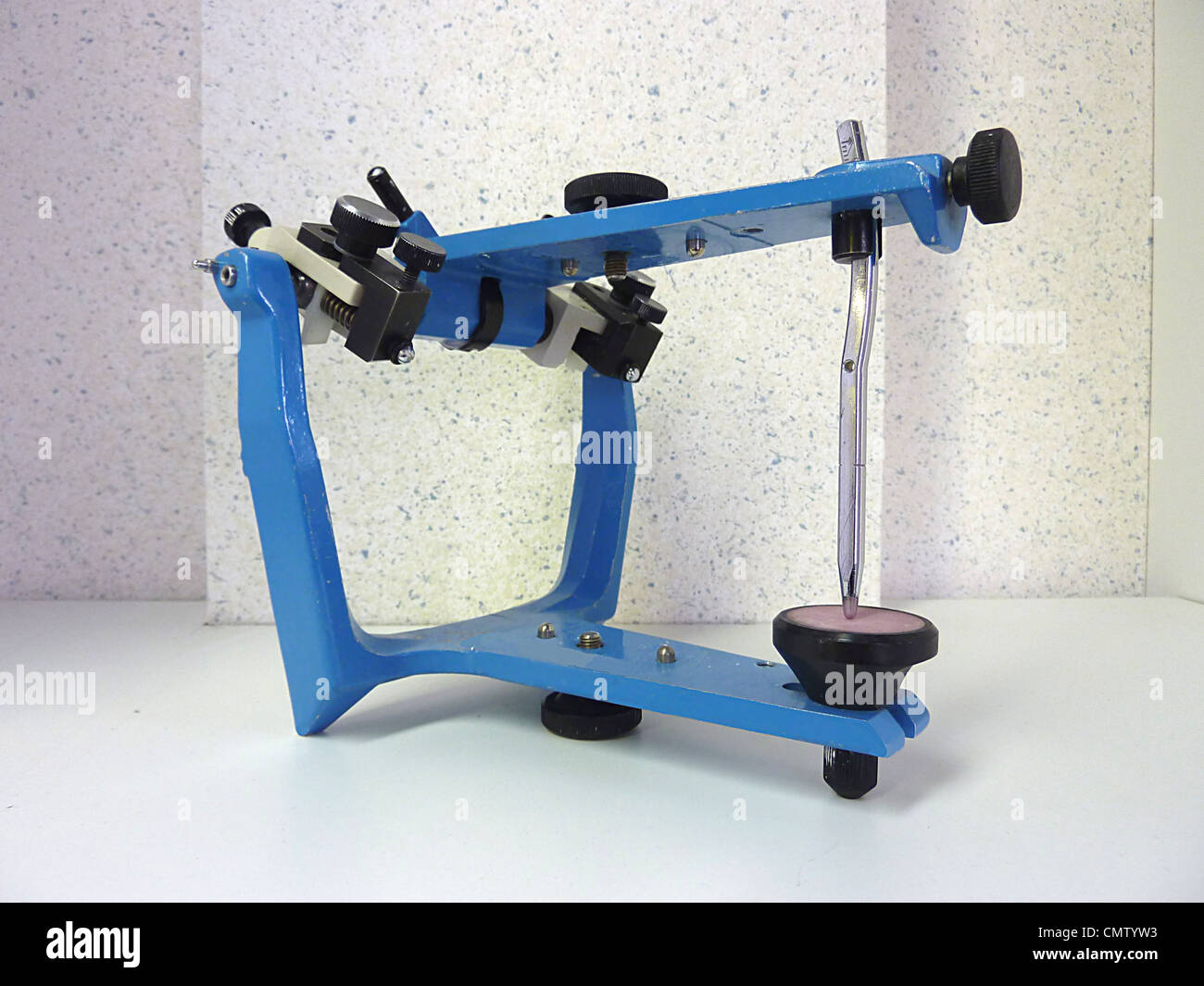 Blu metallizzato articolatore per odontotecnico Foto Stock