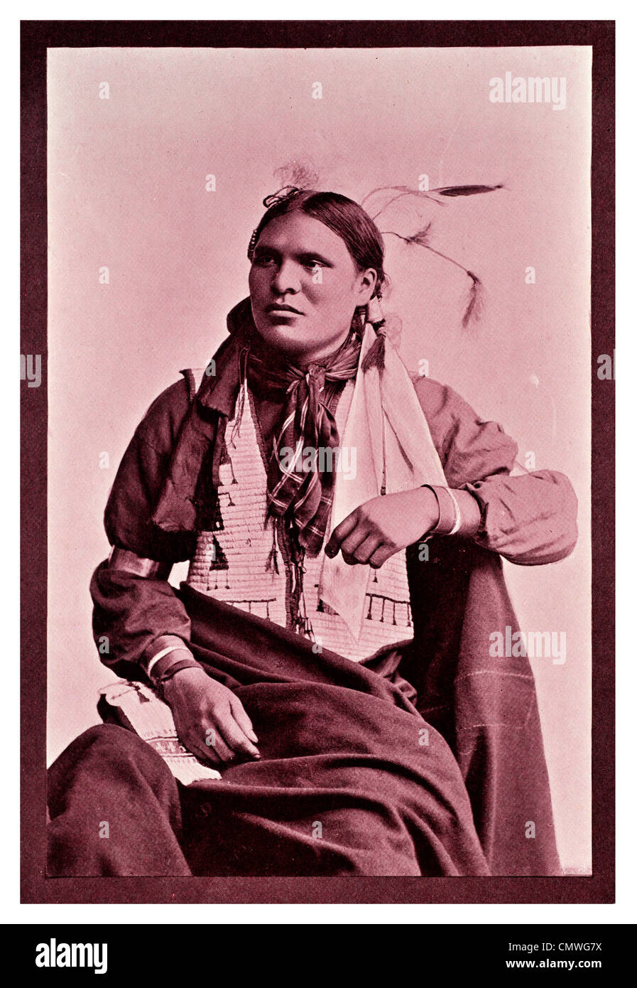 1905 North American Indian Donna Foto Stock