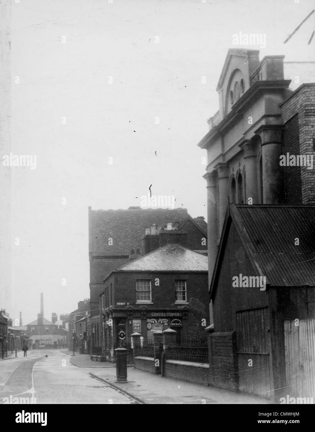 Bethel primitiva cappella metodista, Dudley Road, Wolverhampton, circa 1890s. La cappella a Dudley Road (a destra). Esso ha dato che Foto Stock