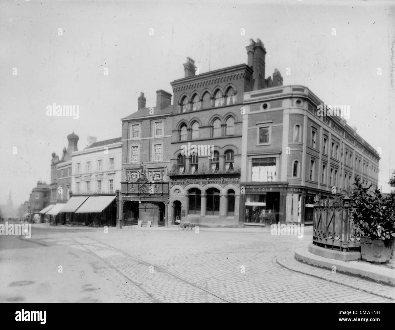 Il Teatro elettrico, Queen Square, Wolverhampton, circa 1910. Il Teatro elettrico permanente per il diritto dei locali di Foto Stock