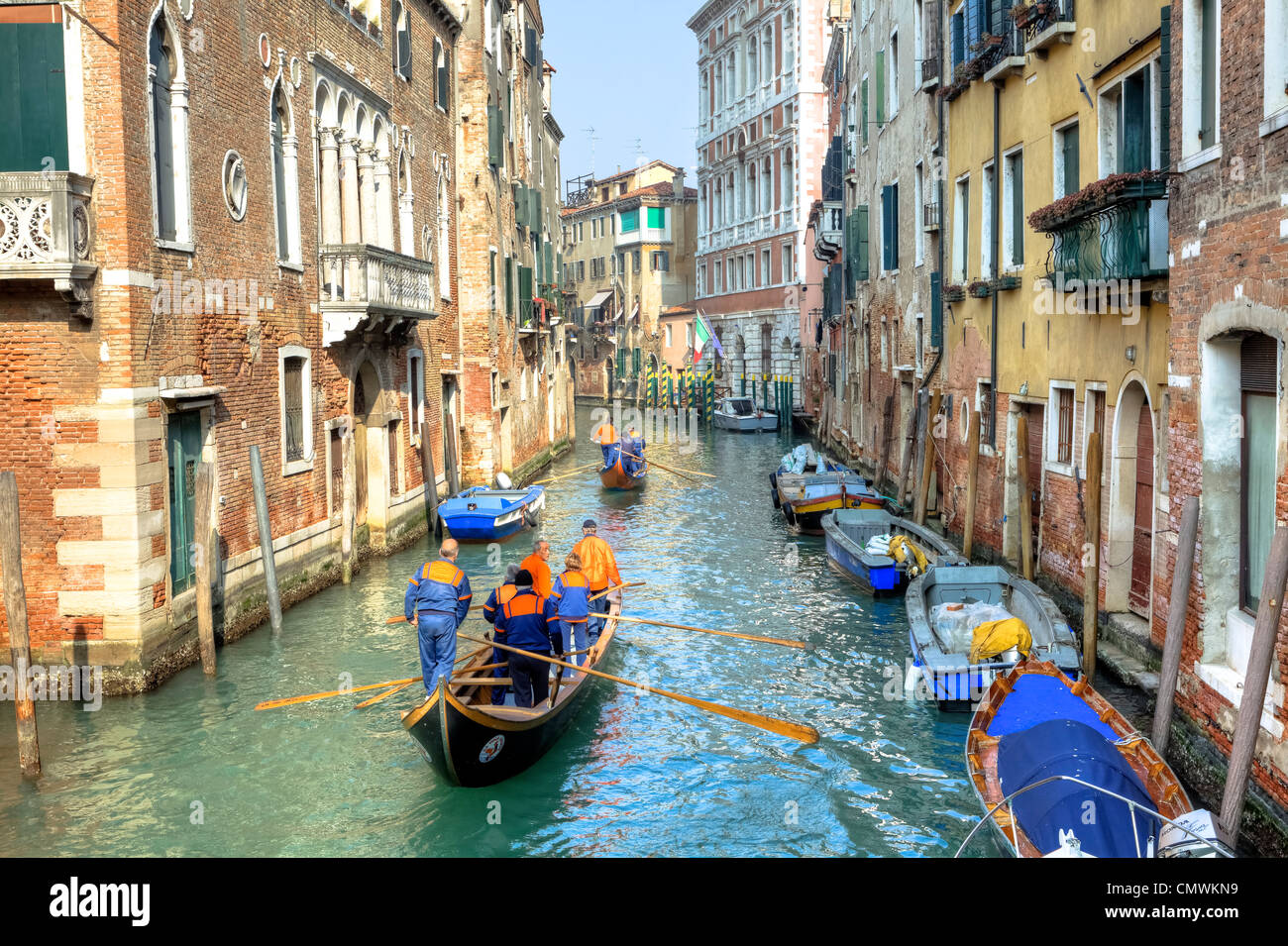 Voga Veneta, rowing club, Dorsoduro, Venezia, Veneto, Italia Foto Stock