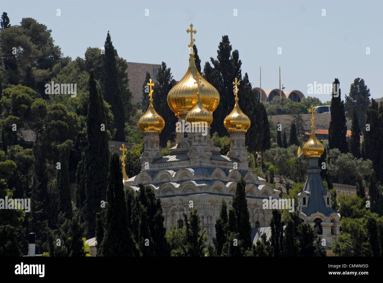 Chiesa russa ortodossa raccolta di Gerusalemme Foto Stock