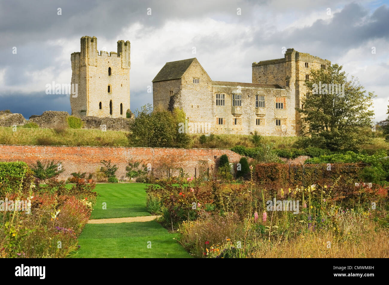 Castello di Helmsley, North Yorkshire, Inghilterra. Foto Stock