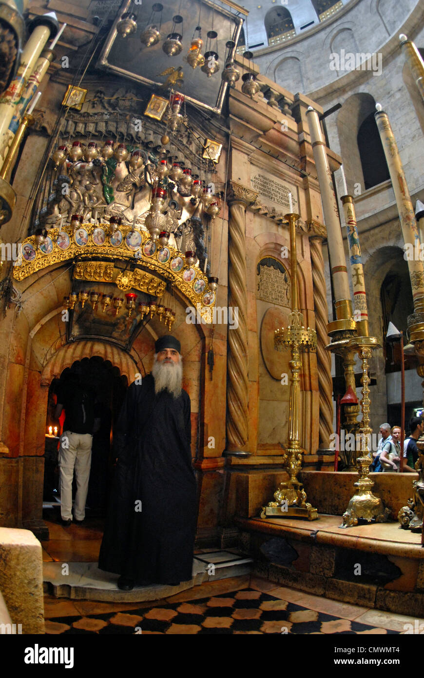 Chiesa del Santo Sepolcro di Gerusalemme Foto Stock