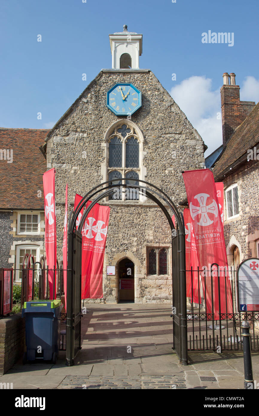 Museo di Canterbury e Patrimonio e Centro Informazioni Canterbury Kent REGNO UNITO Foto Stock