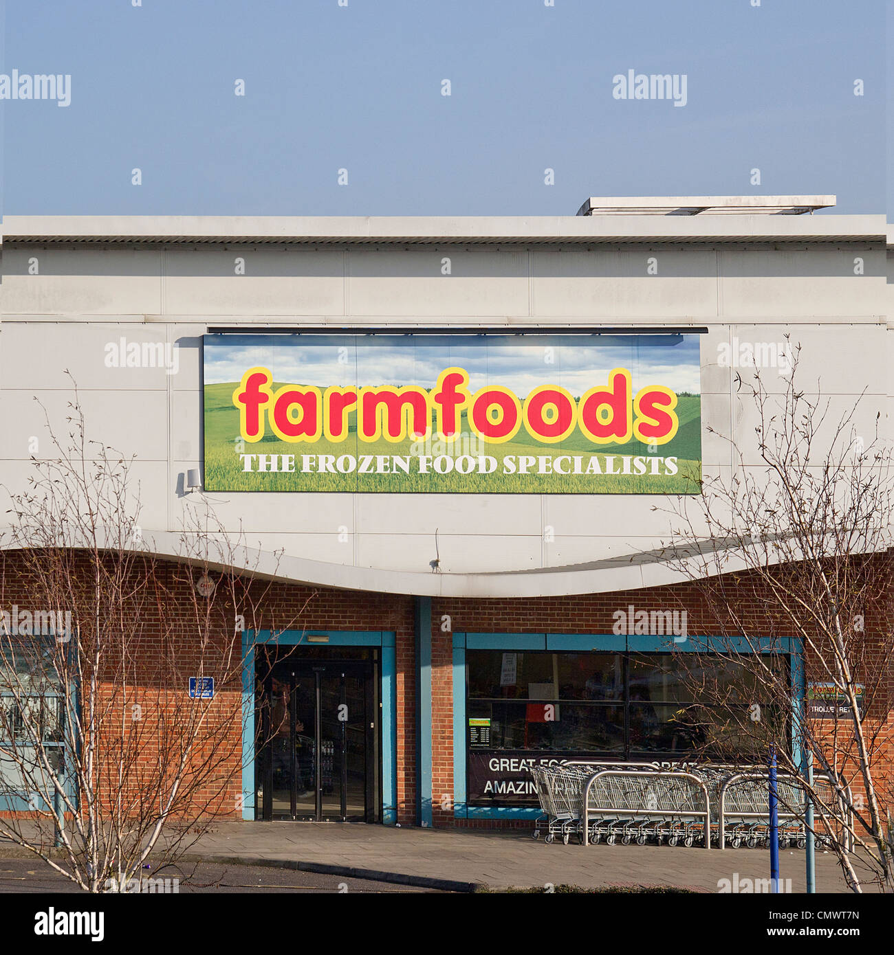 Farmfoods Store Ashford Kent REGNO UNITO cibo congelato specialisti Farm alimenti Foto Stock