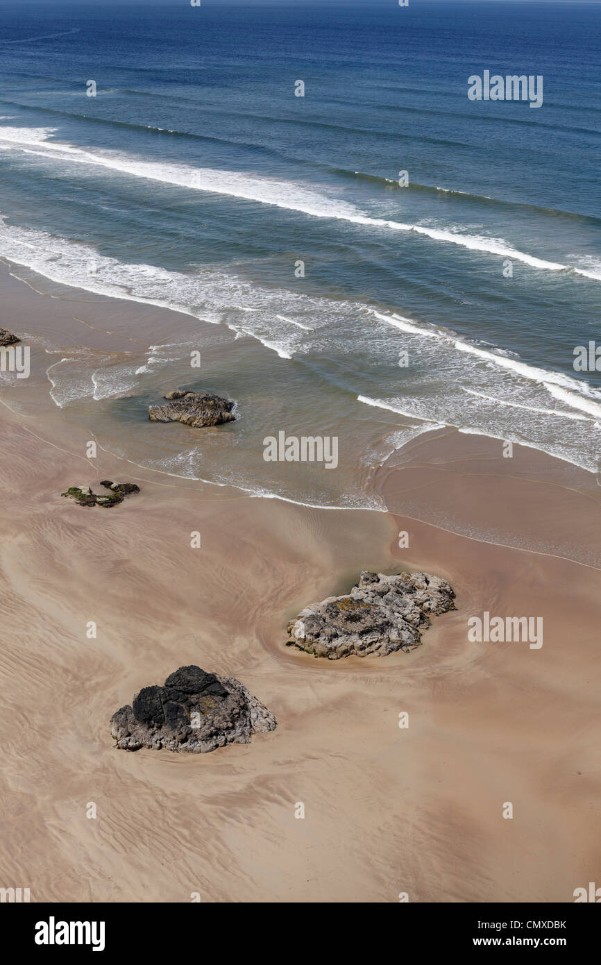 Regno Unito e Irlanda del Nord, nella contea di Derry, vista della costa Foto Stock