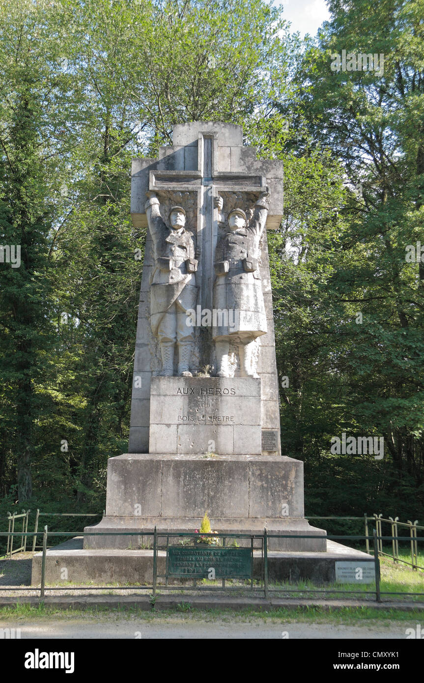 La Croix des Carmes monumento vicino a Pont-a-Mousson, Francia. Foto Stock