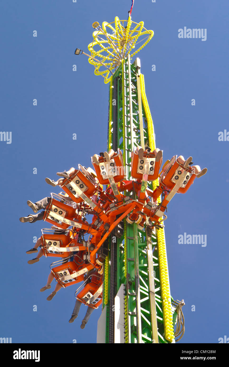 Corsa di divertimenti a Sarasota County Fair in Sarasota Florida Foto Stock