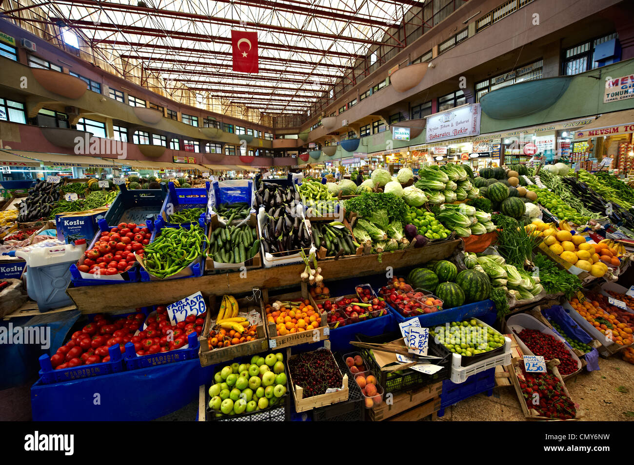 Mercato ortofrutticolo del Bazaar di Konya, Turchia Foto Stock