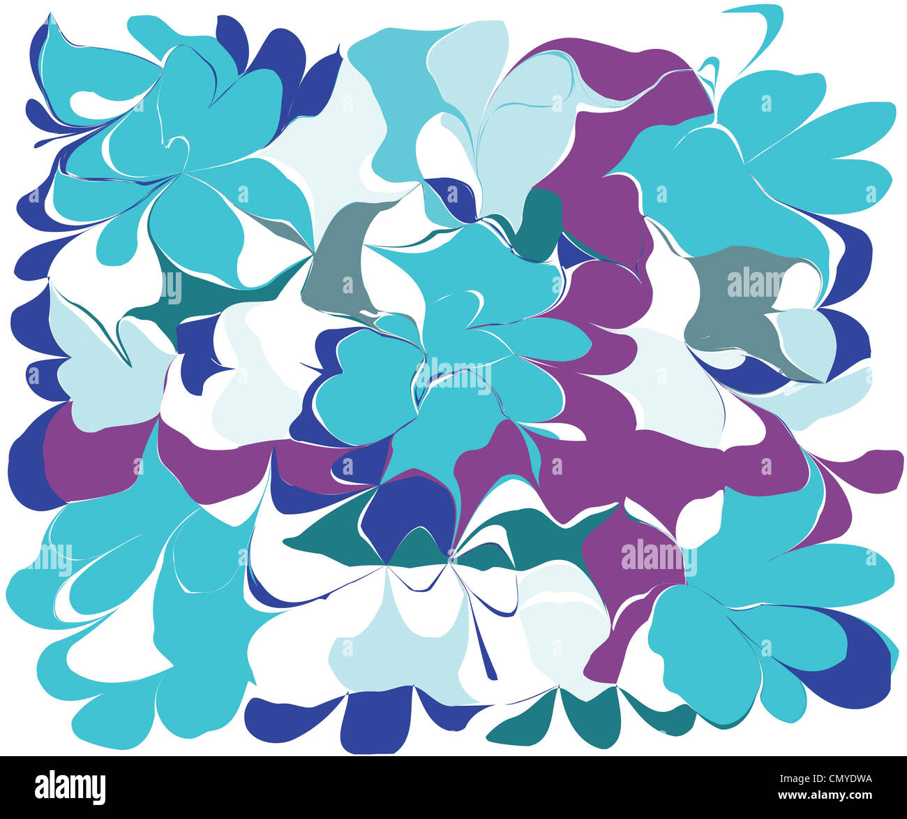 A destra con la violetta Foto Stock