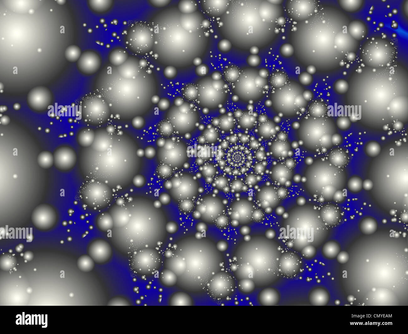 Calcolatore di spiralatura generato arte Foto Stock