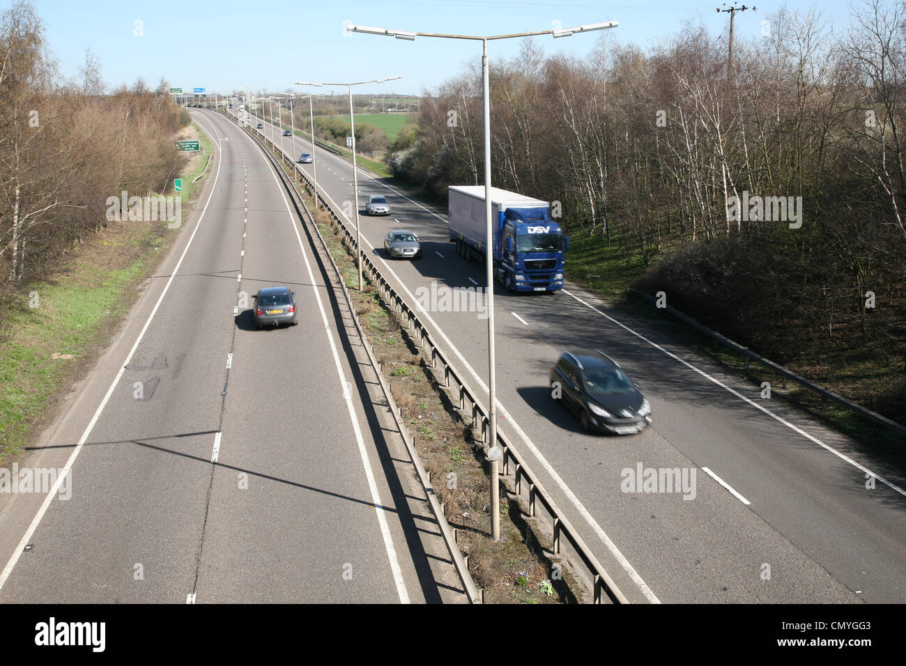 Il traffico sulla a42 in Leicestershire Foto Stock