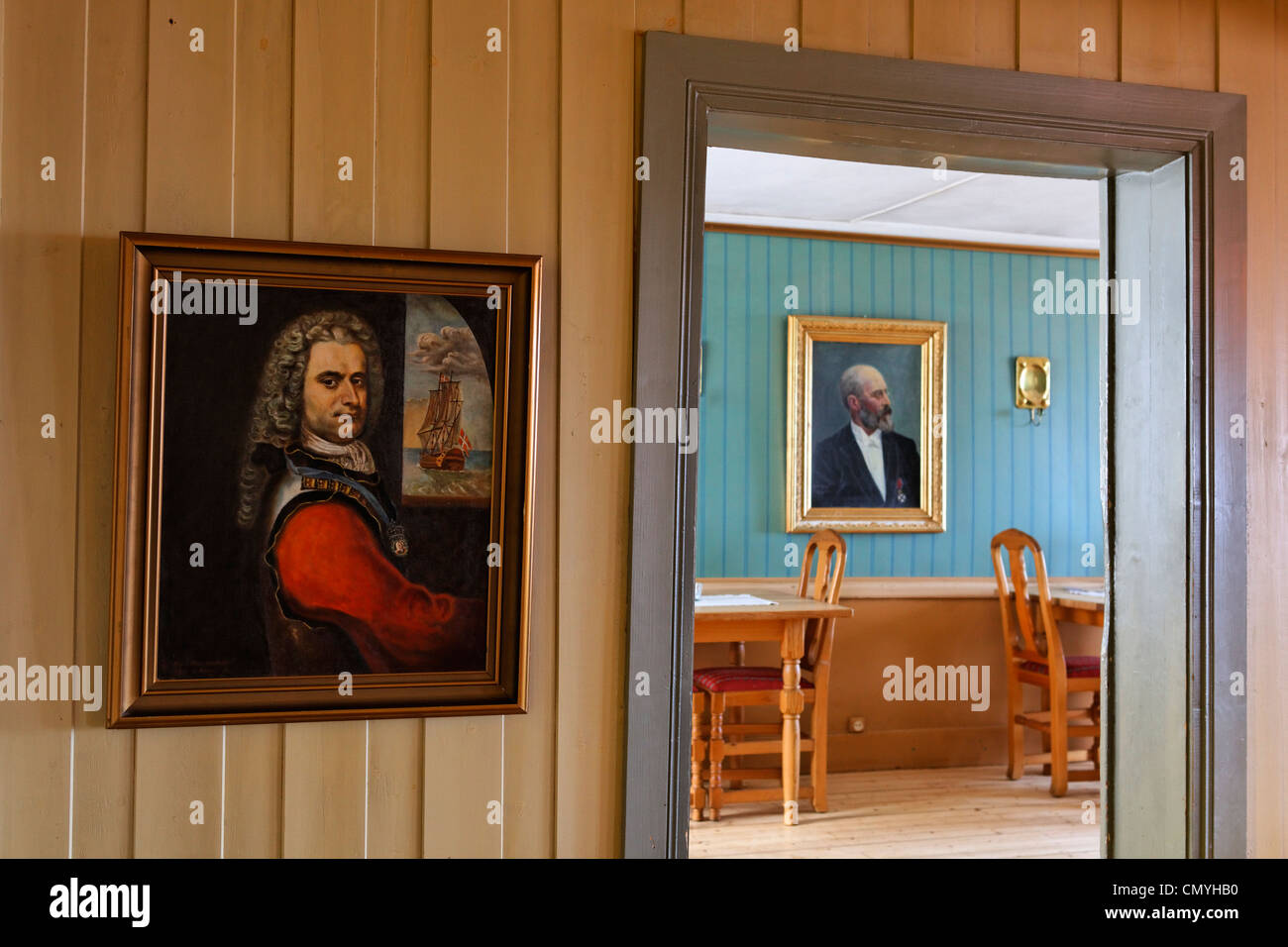 Norvegia, nella contea di Sor il Trondelag, Trondheim, il Museo Ringve della musica, ristorante Foto Stock