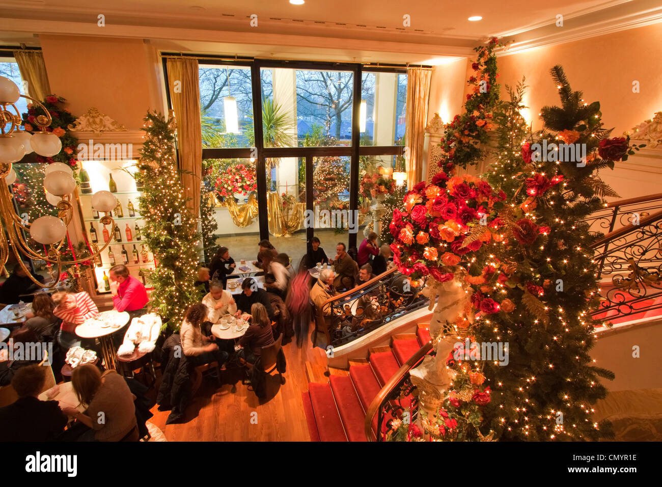 Cafe Felix indoor a Zurigo, Svizzera Foto Stock