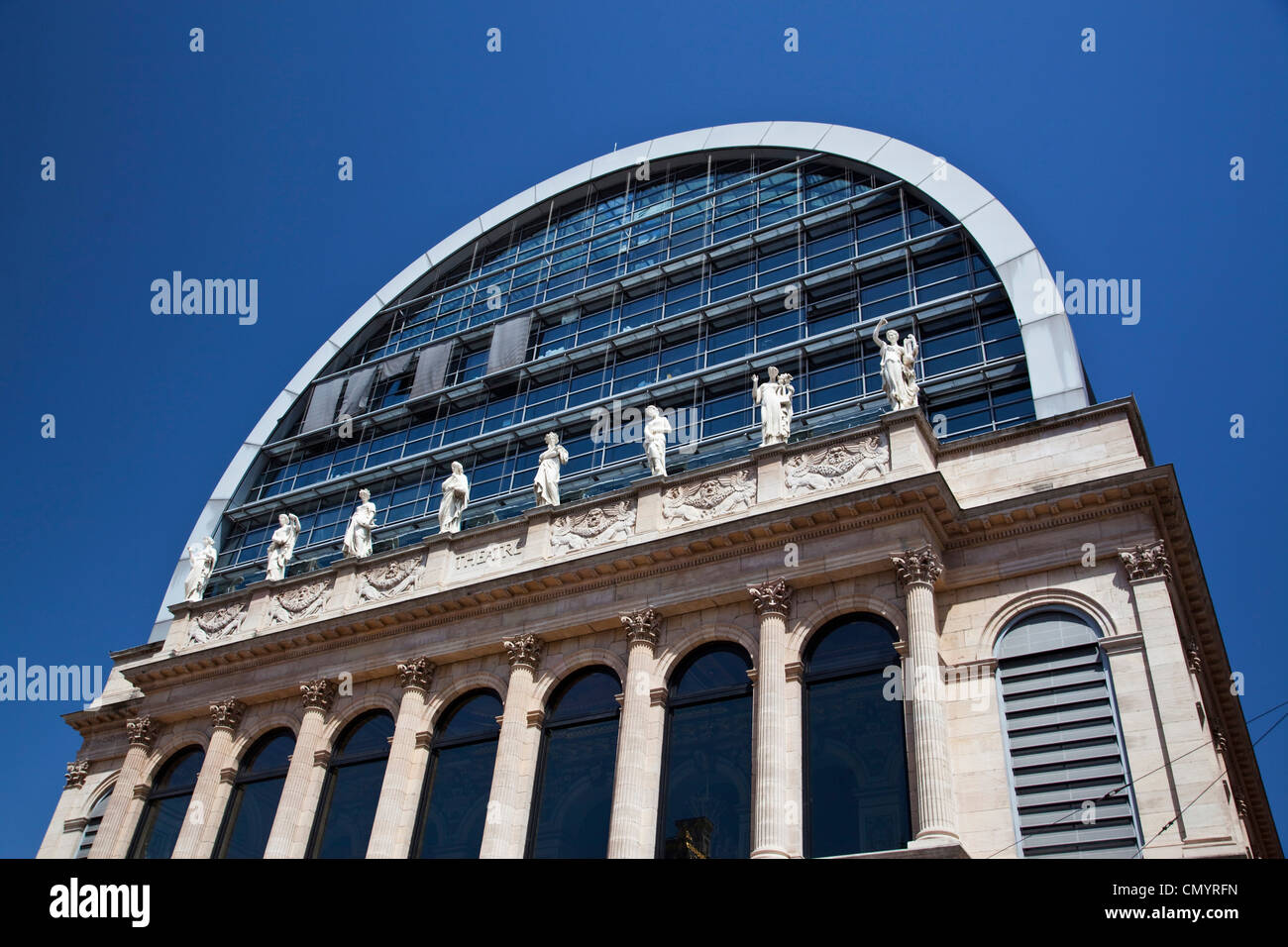 Opera di Lione riprogettata dall'architetto Jean Nouvel 1985 til 1993, Lione, Rodano Alpi, Francia Foto Stock