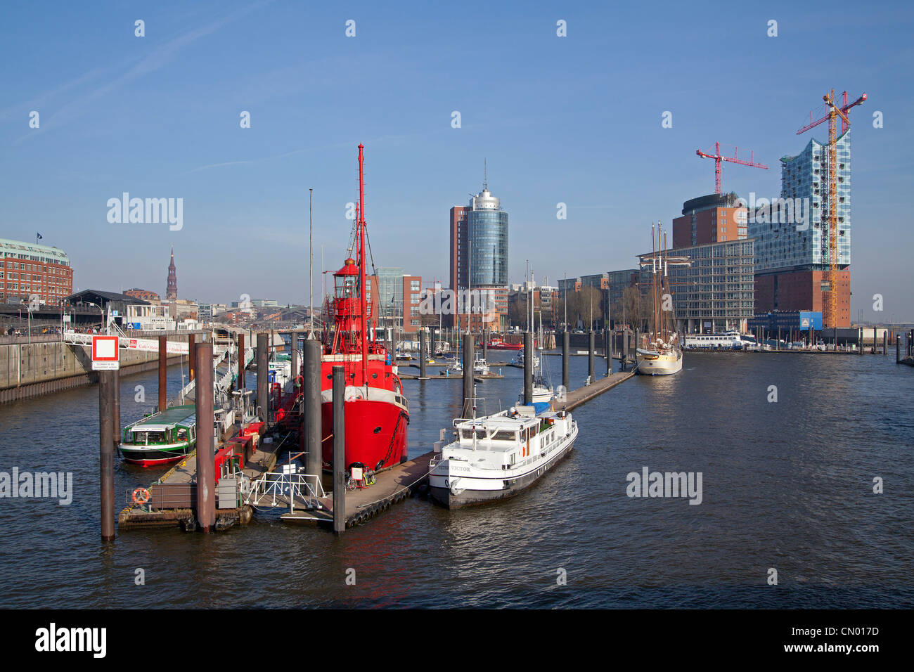 Elbphilharmonie, porto di Amburgo Foto Stock