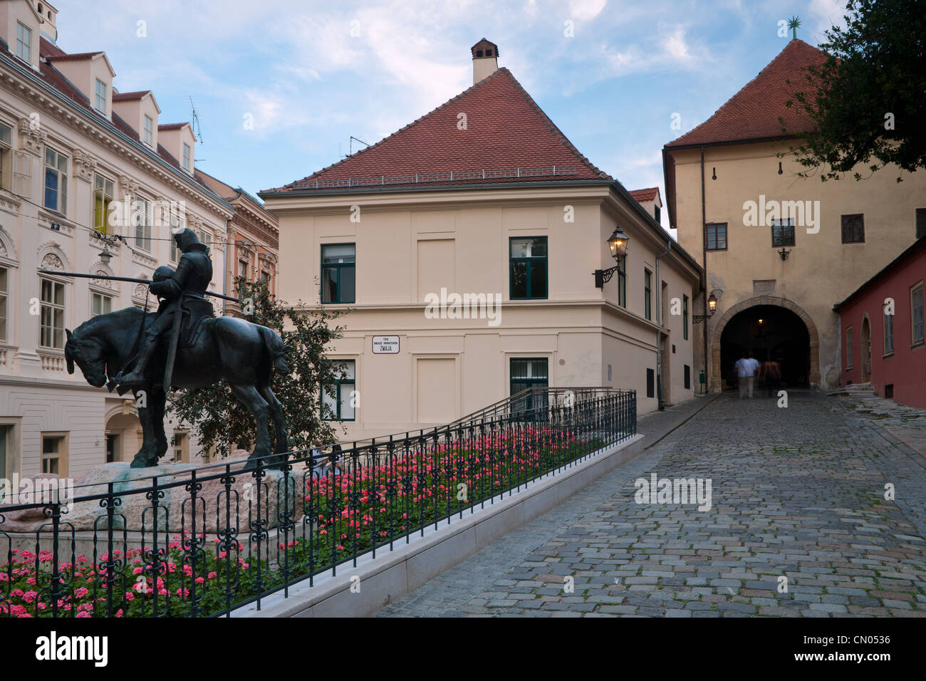 "Kamenita Vrata' ingresso nella città vecchia, Zagabria, Croazia Foto Stock